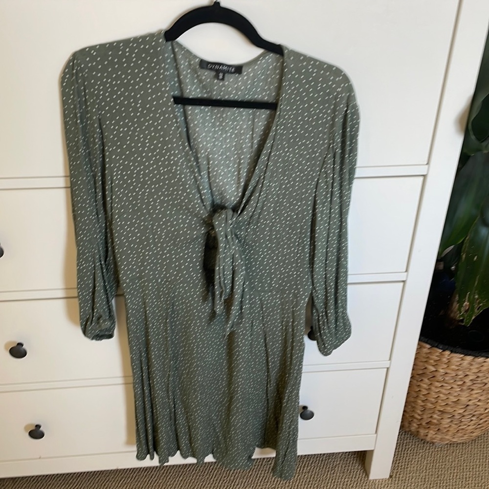 Green Dynamite keyhole dress